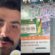Kaysar fica eufórico após sorteio da Mega da Virada: 'Sumir do mapa'