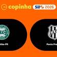 Coritiba x Ponte Preta, pela Copinha: Onde assistir