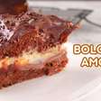 Bolo dois amores que une o chocolate e o creme branco em uma massa fofinha e perfeita para o café