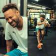 Neymar treina nesta segunda durante folga do elenco do Santos; confira fotos