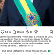 Tweet expõe apoio antigo de Milena a Bolsonaro