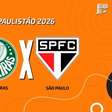 Palmeiras x São Paulo: onde assistir, escalações e arbitragem