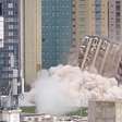 Torre Palace Hotel é implodido e vai ao chão em 7 segundos em Brasília; veja a queda