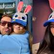 Nova namorada de Cauã Reymond se reúne com ator e sua filha na Disney