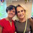 Ana Maria Braga publica foto rara ao lado da neta de 15 anos