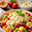 Como fazer salada de frutas com creme de maracujá que acaba em minutos