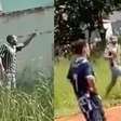 Homem é preso depois de ameaçar árbitro com facão em partida de futebol em GO