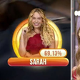 BBB 26: Sarah é eliminada com 69,13% dos votos