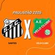 Santos x Velo Clube: onde assistir, escalações e arbitragem