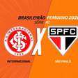 Internacional x São Paulo, pelo Brasileirão Feminino: onde assistir, escalações e arbitragem