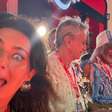 Fernanda Paes Leme posta self com Caetano Veloso e Gilberto Gil: 'privilegiada'