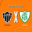Atlético X América, AO VIVO, com a Voz do Esporte, às 16h30