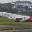Maior avião do mundo pousa em Guarulhos após voo direto da Austrália