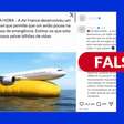 É falso que Air France tenha desenvolvido balão inflável para pouso de aviões na água