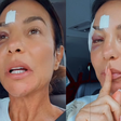 Ivete Sangalo comemora alta hospitalar após desmaio e brinca: 'Maquiagem diferente'