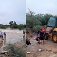 Mulher atravessa rio com retroescavadeira para realizar hemodiálise após forte chuva na Bahia