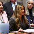 Melania Trump, primeira-dama dos EUA, defende a educação em discurso como presidente de conselho da ONU