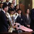 Messi e elenco do Inter Miami visitam Donald Trump na Casa Branca