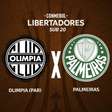Olímpia-PAR x Palmeiras (Libertadores Sub-20): onde assistir e escalações