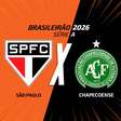 São Paulo x Chapecoense: onde assistir, escalações e arbitragem
