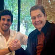 Faustão faz aparição rara em homenagem do genro: 'Cara fantástico'