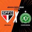 São Paulo x Chapecoense, AO VIVO, com a Voz do Esporte, às 18h30