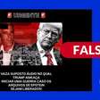 É falso áudio em que Trump diz que começaria uma guerra se arquivos de Epstein fossem divulgados