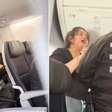Celular com volume alto faz passageira ser retirada de avião e cena viraliza