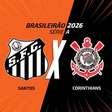 Santos x Corinthians, AO VIVO, com a Voz do Esporte, às 14h30