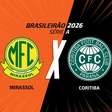 Mirassol x Coritiba, AO VIVO, com a Voz do Esporte, às 18h30