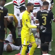 Lucas fratura duas costelas e vai a hospital depois de choque em derrota do São Paulo