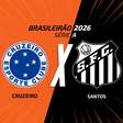 Cruzeiro x Santos: onde assistir, escalações e arbitragem
