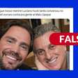 É falsa foto viral de Luciano Huck e Daniel Vorcaro