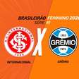 Internacional x Grêmio (feminino): onde assistir, escalações e arbitragem