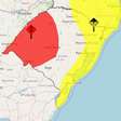 Inmet emite alertas de tempestade e calor intenso para o RS