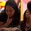 BBB 26: Chaiany e Marciele se beijam e Gabriela reage: "Foi de língua!"