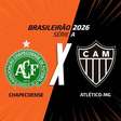 Chapecoense x Atlético, AO VIVO, com a Voz do Esporte, às 17h30