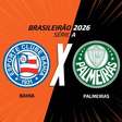 Bahia x Palmeiras, AO VIVO, com a Voz do Esporte, às 18h