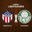 Junior Barranquilla x Palmeiras, AO VIVO, com a Voz do Esporte, às 20h