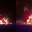 Dançarina tem figurino incendiado durante show e corre para água para se salvar na China