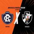 Remo x Vasco, AO VIVO, com a Voz do Esporte, às 15h