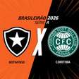 Botafogo x Coritiba: onde assistir, escalações e arbitragem