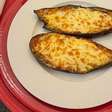Berinjela recheada gratnada na airfryer fácil e perfeita