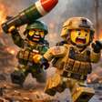 Os vídeos virais de IA da guerra do Irã no estilo lego - divertimento ou propaganda?