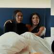 Marciele e Chaiany dão beijão em reencontro pós-BBB: 'Meu amor'