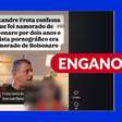Postagens usam vídeo fora de contexto para alegar que Alexandre Frota namorou Bolsonaro