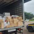 Motorista é preso com 4 mil litros de licor e cosméticos ilegais em Rosário do Sul