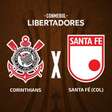 Corinthians x Santa Fé, AO VIVO, com a Voz do Esporte, às 20h
