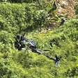 Vídeo mostra queda de helicóptero com quatro pessoas a bordo na Paraíba