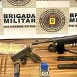 Dois homens são presos com submetralhadora e drogas no RS